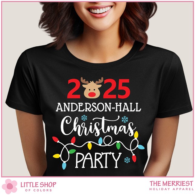 Customisable Family Christmas Party T-Shirt (Creator Uploaded)