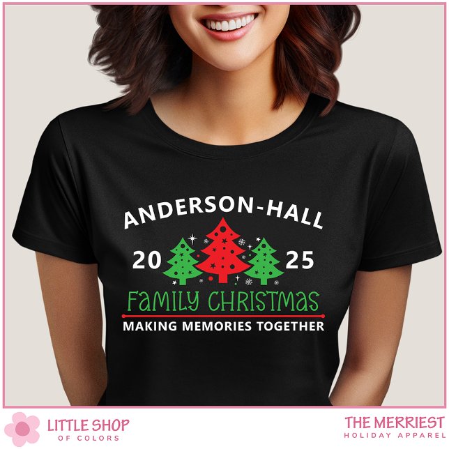 Customisable Family Christmas Tree T-Shirt (Creator Uploaded)