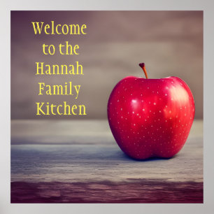 Customisable Family Kitchen Sign
