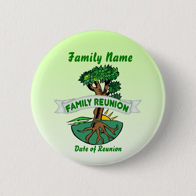 Customisable Family Reunion Button (Front)