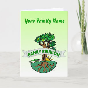 Customisable Family Reunion Card