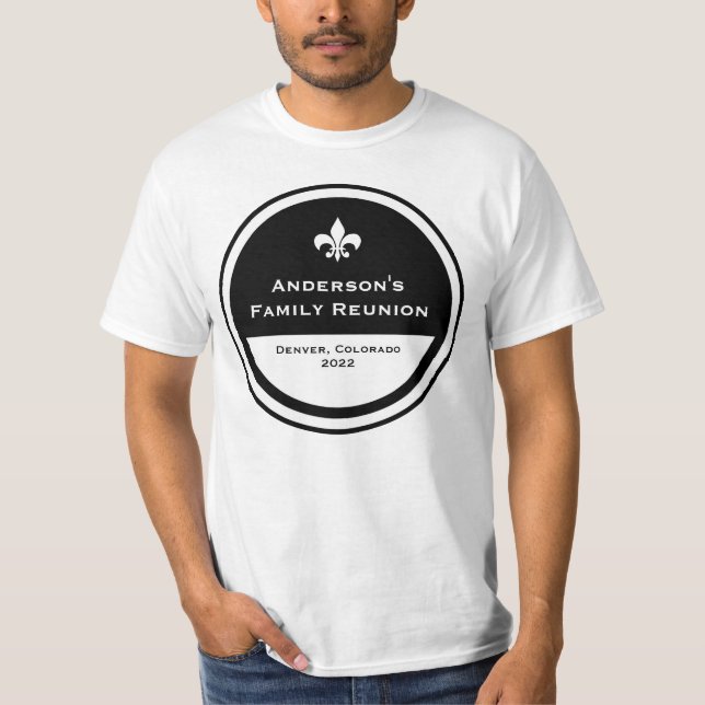 customisable family reunion fleur de lis T-Shirt (Front)