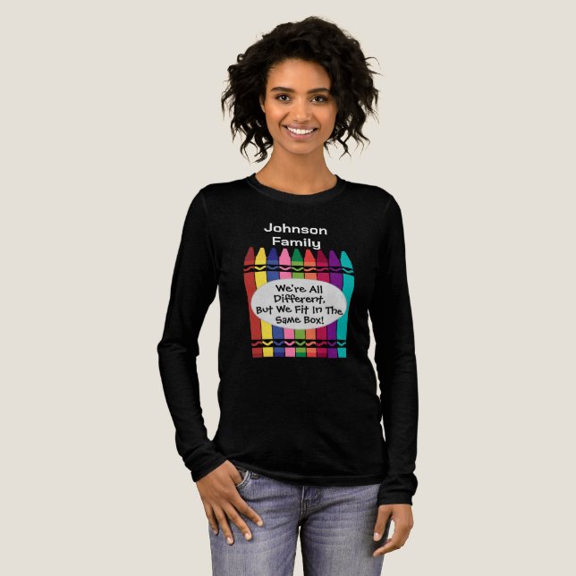 Customisable Family Reunion Long Sleeve T-Shirt Tri-Blend Shirt (Full Front)