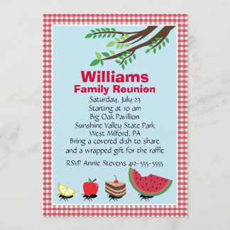 Customisable Family Reunion Picnic Invitation