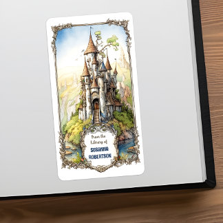 Customisable Fantasy Castle Bookplate