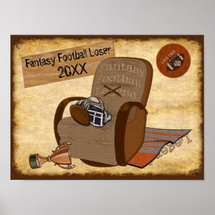 Customisable Fantasy Football Loser Ideas Poster