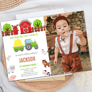 Customisable Farm Party Invitations for Kids