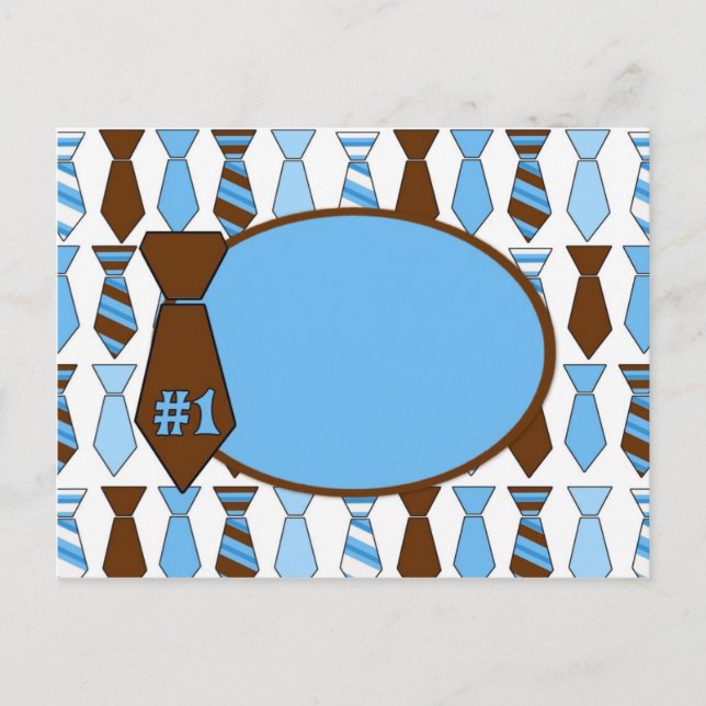 Customisable Father's Day Tie Card (4) (Front)