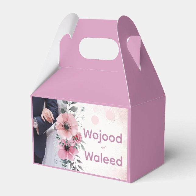 Customisable Favour Box | Editable Text Design (Front Side)