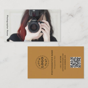 Customisable Female Photographer Business Card