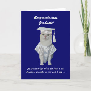 Customisable Feminine Graduation Card