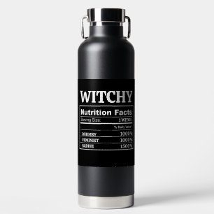 Customisable Feminist Witch Astrology Zodiac Tarot Water Bottle