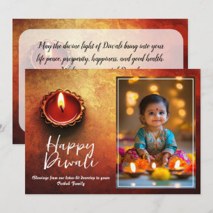 Customisable  Festival of Lights & Smiles Invitation