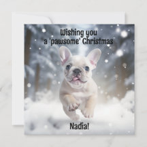 Customisable Festive Frenchie Frolic