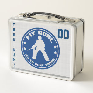 Customisable Field Hockey Goalie Lunch Box