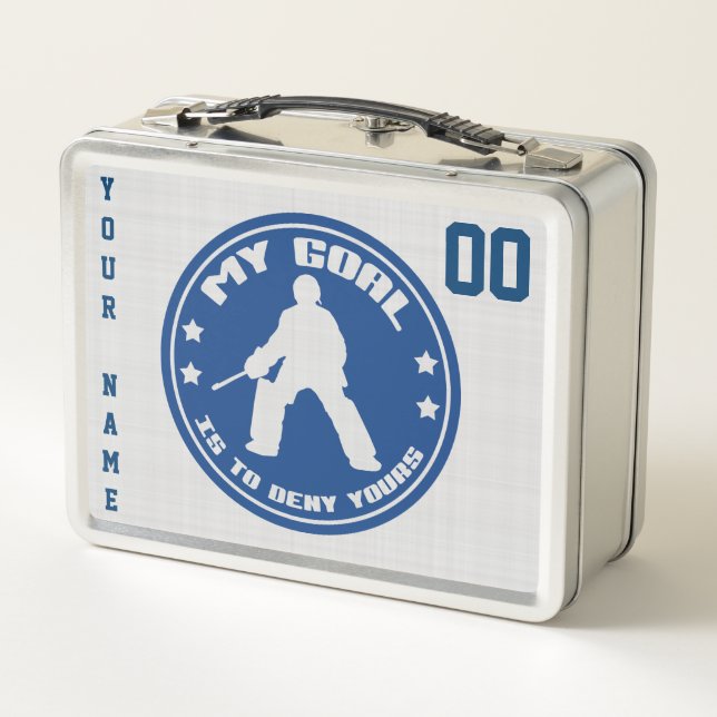 Customisable Field Hockey Goalie Lunch Box (Back)