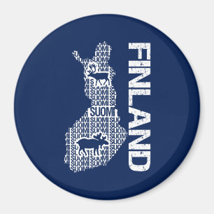 Customisable FINLAND MAP magnet