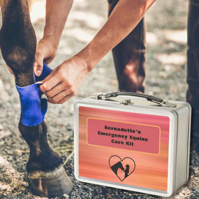 Customisable First Aid Equine Emergency Container Metal Lunch Box (Creator Uploaded)