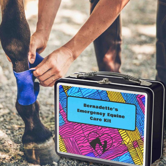 Customisable First Aid Equine Emergency Container Metal Lunch Box (Creator Uploaded)