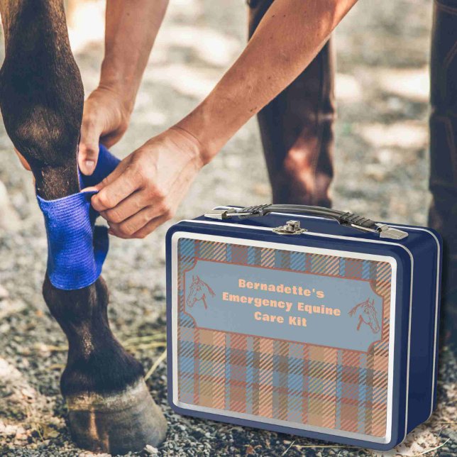 Customisable First Aid Equine Emergency Container Metal Lunch Box (Creator Uploaded)