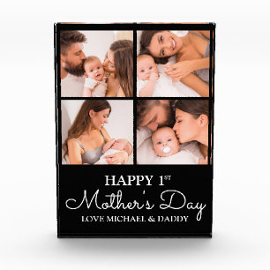 Customisable First Mothers Day Collage Photo Block