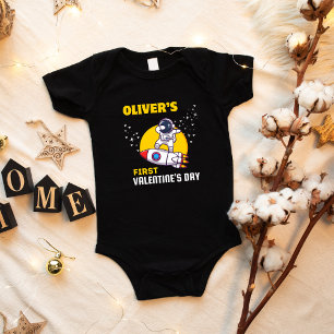 Customisable First Valentine's Day Newborn Outfit Baby Bodysuit