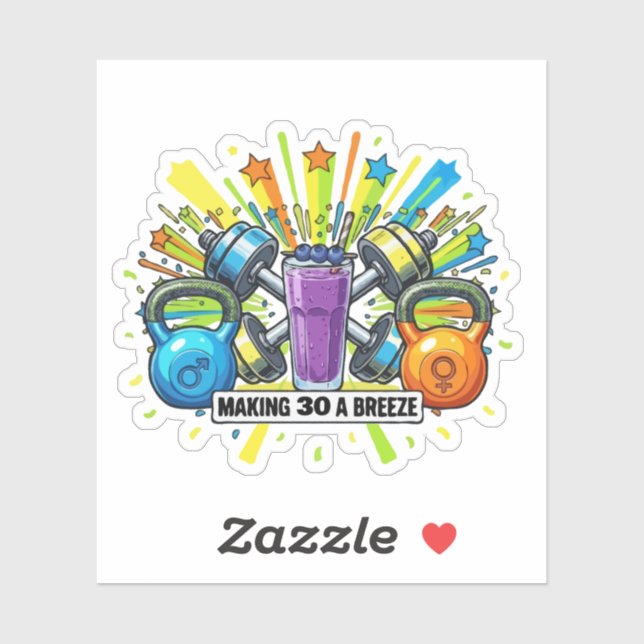 Customisable Fitness Smoothie Celebration (Sheet)
