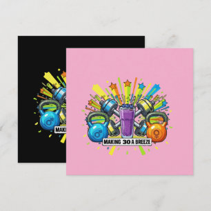 Customisable Fitness Smoothie Celebration Invitation