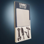 Customisable Fix It List Masculine Handyman Magnetic Notepad<br><div class="desc">This handy notepad features tools like a hammer,  wrench,  and screwdriver with your custom name in the font of your choice. Perfect gift for dads,  handymen,  or yourself.</div>
