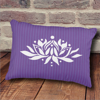 Customisable Flaming Lotus Flower Accent Pillow