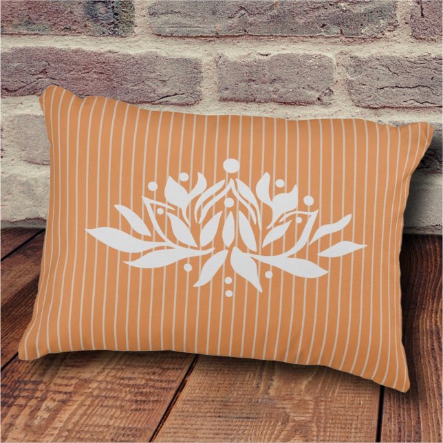Customisable Flaming Lotus Flower Accent Pillow (Creator Uploaded)