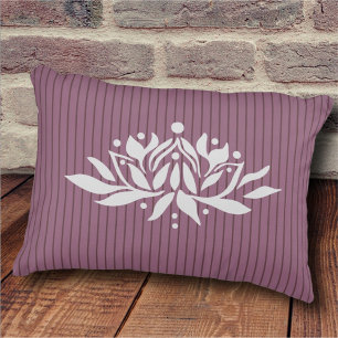 Customisable Flaming Lotus Flower Accent Pillow