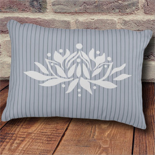 Customisable Flaming Lotus Flower Decorative Cushion