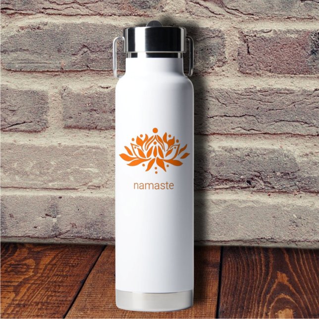 Customisable Flaming Lotus Flower Water Bottle (Creator Uploaded)