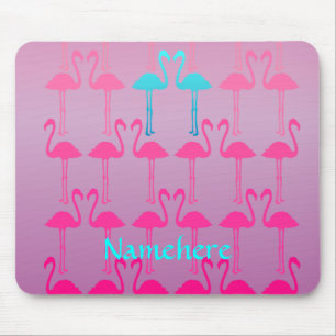 Customisable: Flamingo two Mouse Pad