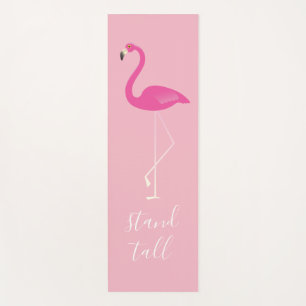Customisable Flamingo with Cocktails on the Beach Yoga Mat