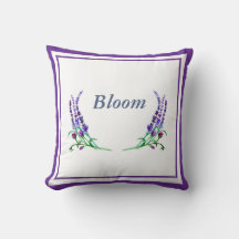 Customisable Floral Accent Pillow