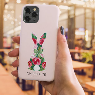 Customisable Floral Bunny iPhone Case