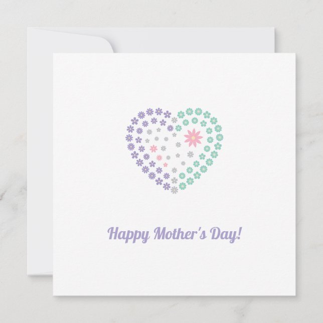 Customisable Floral Devotion Card (Back)