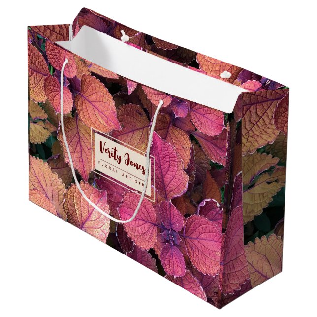 Customisable Floral Gift Bag (Front Angled)