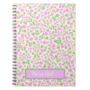 Customisable floral journal