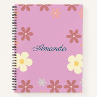 Customisable Floral Pattern Design  Notebook