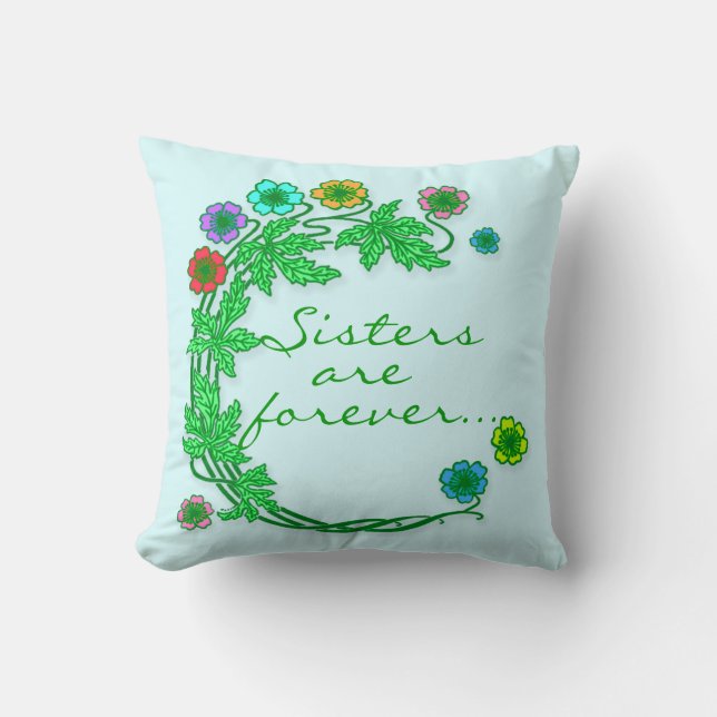 Customisable Floral Pillow (Front)