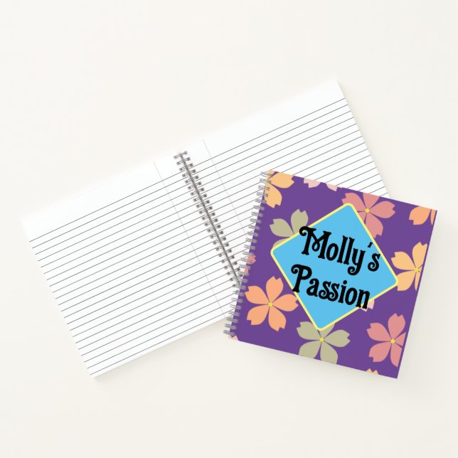Customisable Floral print  Gratitude  Notebook (Inside)