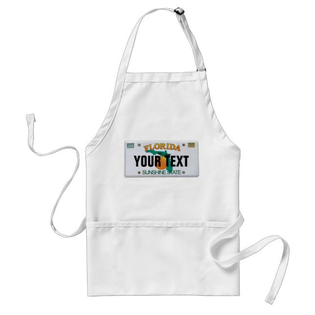 (Customisable) Florida License Plate Standard Apron (Front)
