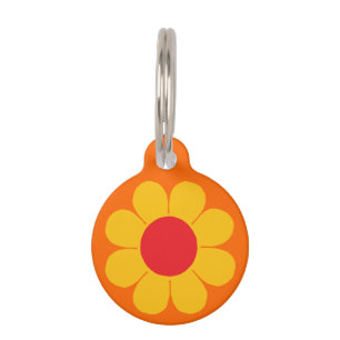 Customisable Flower Power Pet Tag