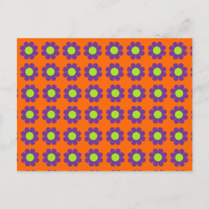 Customisable Flower Power Postcard