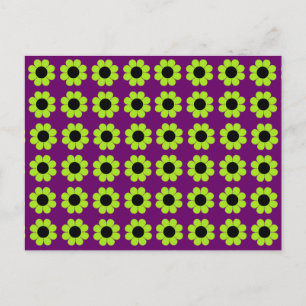 Customisable Flower Power Postcard
