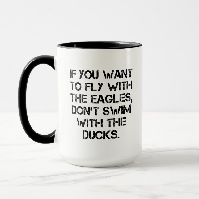 Customisable Fly Don't Swim Mug (Left)