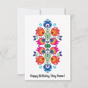 Customisable Folklore Happy Birthday Card